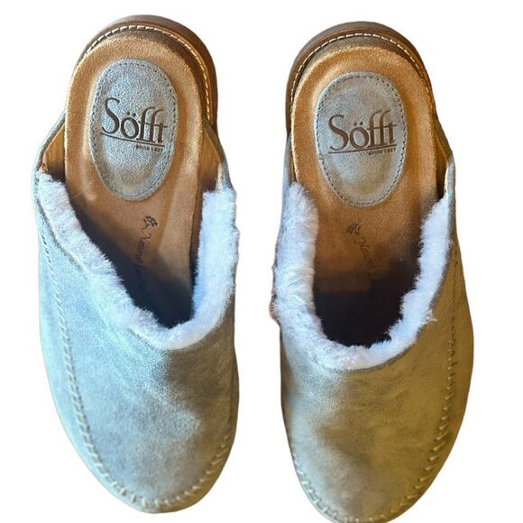SOFFT Bellflower Genuine Shearling Clog Size 7.5 - Picture 8 of 8
